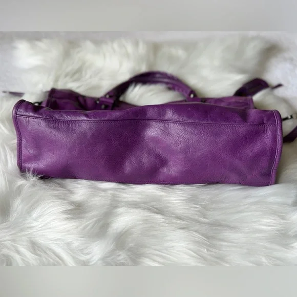 BALENCIAGA CITY BAG SUPER RARE ULTRAVIOLET PURPLE F/W 2013 CLASSIC CITY - Picture 5 of 14